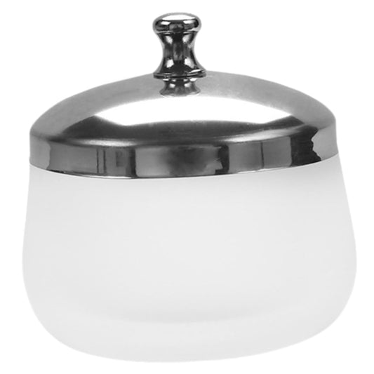 Frosted Glass Nail Art Bowl with Lid Durable Manicure Cup for Nail Care Professional Dappen Dish for Soaking Cleaning
