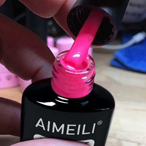 AIMEILI Gel Nail Polish, Hema Free, Cruelty Free, Vegan, Soak Off U V LED Nail Art for Women Girls Manicure Salon DIY Home - 1010 8ml