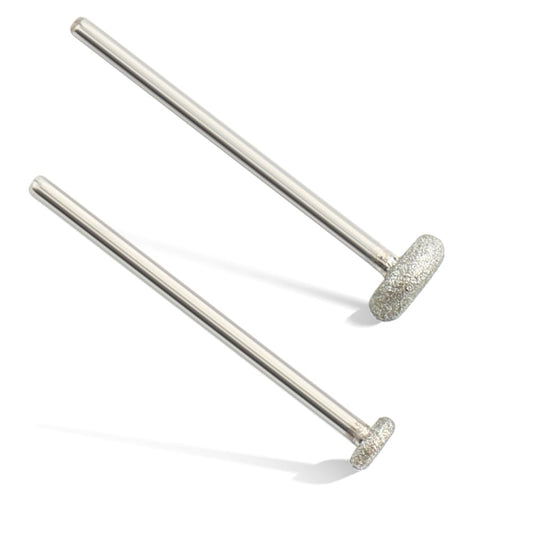 QUNZHAO 2Pcs Diamond Nail Drill Bits Carbide Cuticle Remover Bit for Under Nail Dead Skin Cleaning Cuticle Remove Nail Art Design Manicure(02 set)