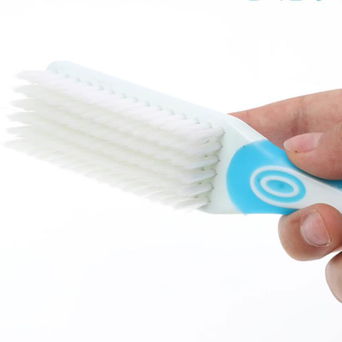 Nail Brush Fingernail Cleaner,3 Pcs Handle Grip Nail Brush,Cleaner Scrub Brush,Long Handle Pedicure Brushes Hand Fingernail Scrub Brush Kits for Nails Toes Home Cleaner(Random Color)