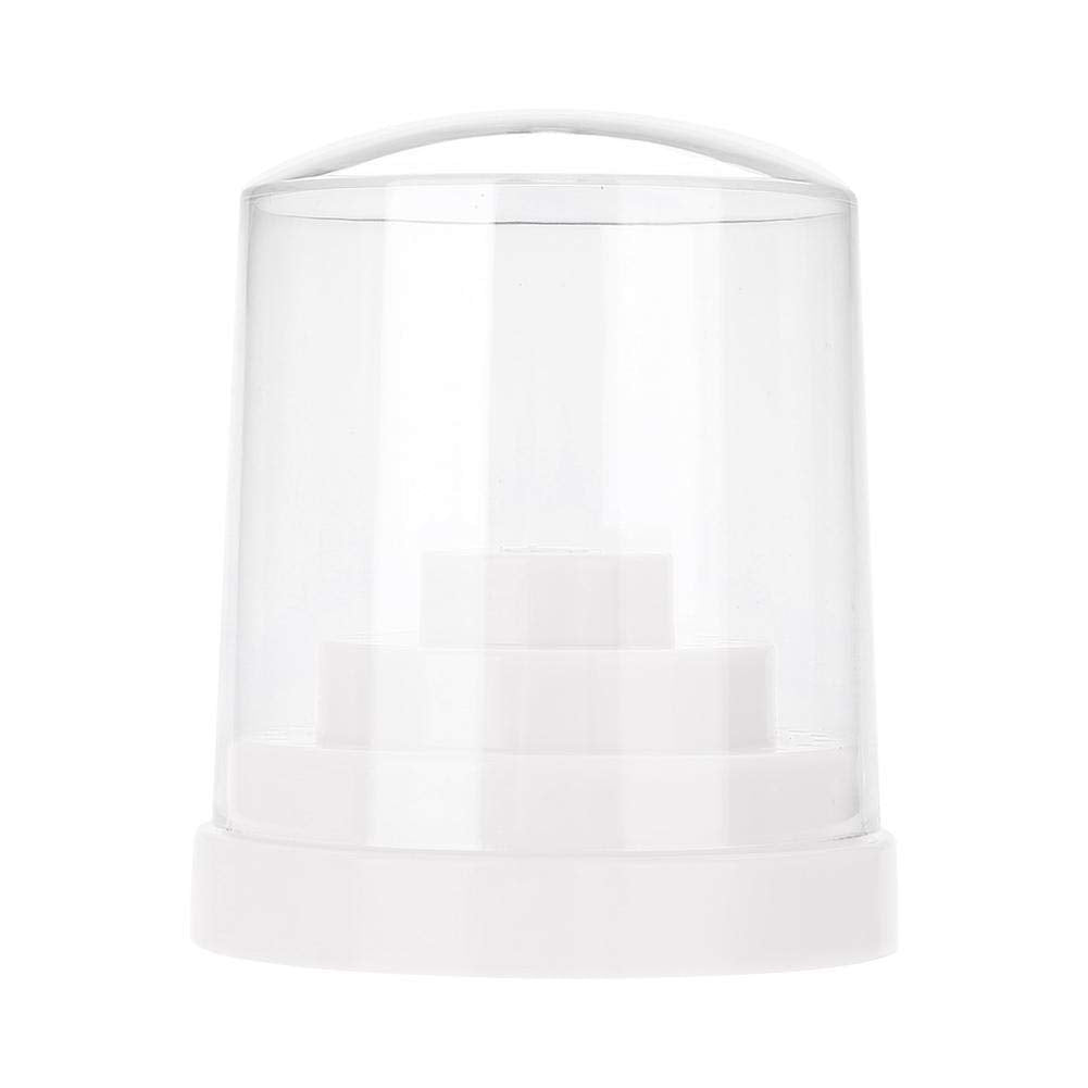 Sonew 48 Holes Nail Drill Bit Holder Professional Nail Art Plastic Drill Stand for Nail Art Drill Bit Organizer Box Holder(White)