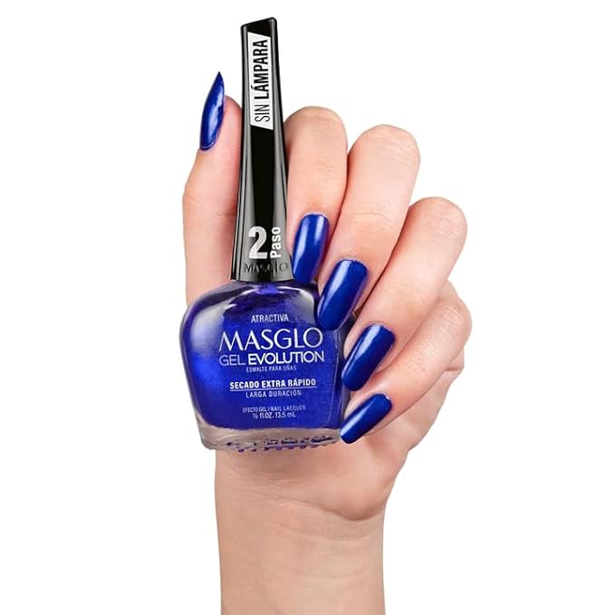 MASGLO Gel Evolution Nail Polish Patriotic Pride Set 3 PCs Shades of Differents Color - No U/V Lamp, Duration Up to 12 days