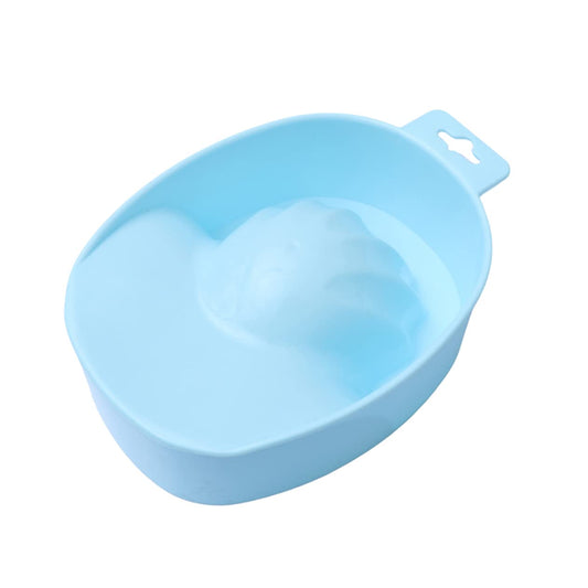 1pc Rectangular Nail Care Soaking Bowl for Manicure Nail Art Bowl for Cuticle Treatment Suitable for Home and Salon Use Blue