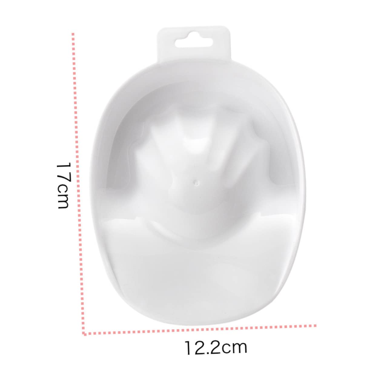 1Pc White Nail Care Soaking Bowl Rectangular Manicure Soak Tray for Nail Polish Removal Nail Art Bowl for Home and Salon Use Essential Manicure Tool