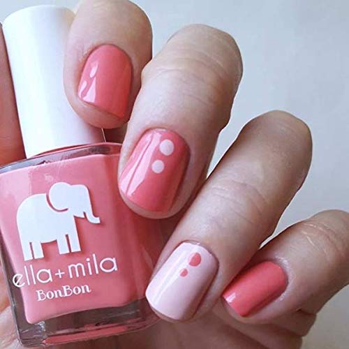 ella+mila Professional, Quick Dry, Long-Lasting & Chip-Resistant Pink Nail Polishes (Sweet Tooth - 0.45 fl oz)