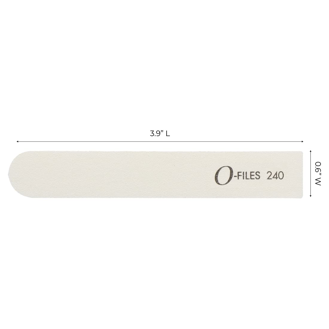 ForPro Professional Collection O-Files Replaceable File System Refills, White, 240 Grit, Manicure Nail File Refills, 3.9" L x .6" W, 50-Count