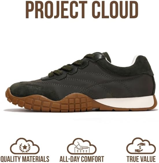 Project Cloud Sneakers for Women - Lightweight with Memory Foam Insole Womens Sneakers - Walking Shoes Women Footwear - Womens Shoes (Donna Hitop)