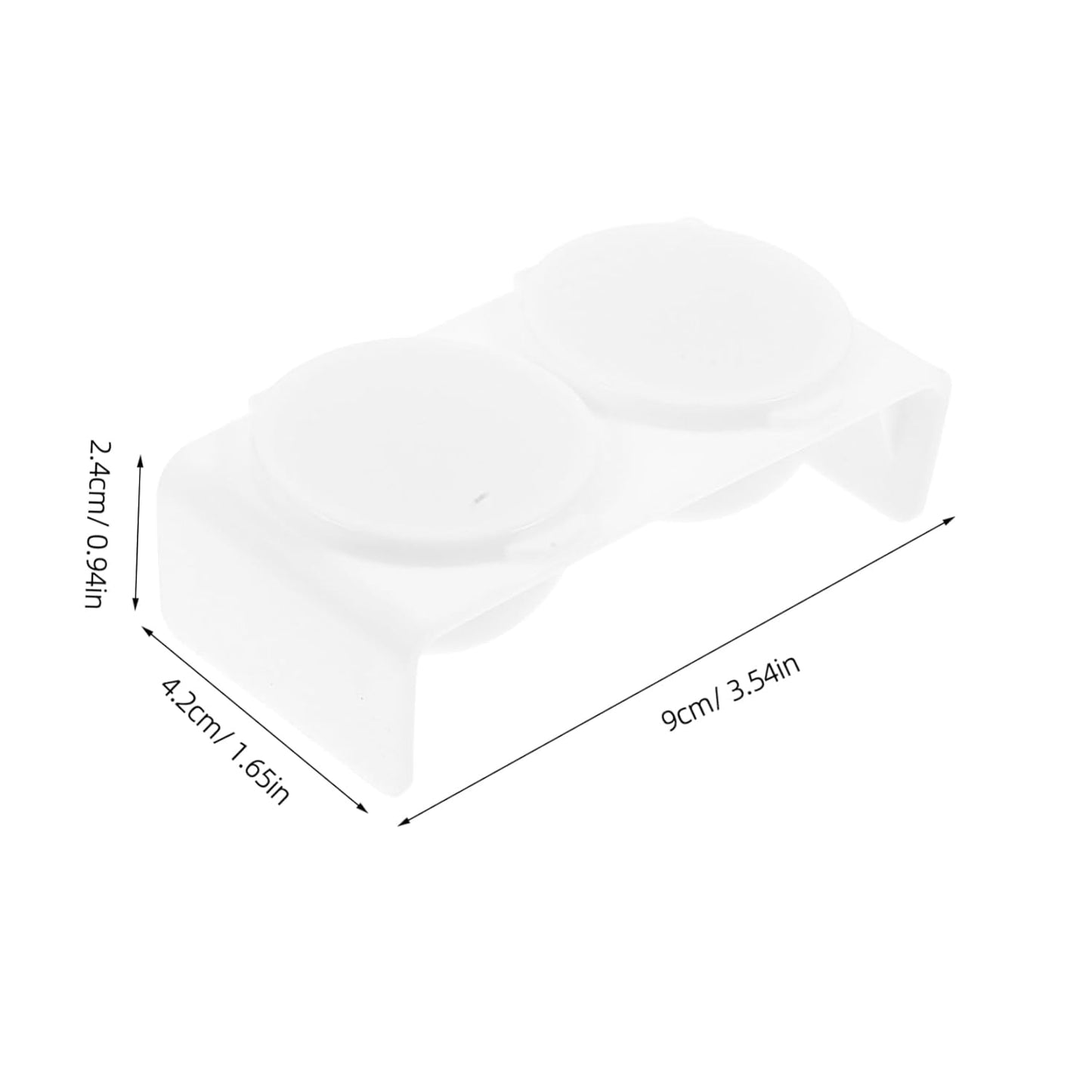 Nail Art Bowl Soaking Dish Double Cup Acrylic Nails Dappen Dish Lid Manicure Brush Cup