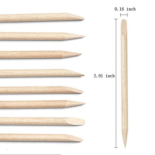 AMOSTBY Orange Sticks For Nails - 150PCS Wooden Cuticle Pusher Stick Cuticle Pusher,4.5 inch Nails Cuticle Remover Tools for Manicure Pedicure