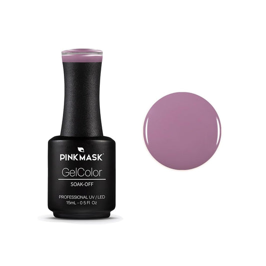 PINK MASK Gel Color Nail Polish Bran - Winter Is Coming Col. 15ml / o.5 oz - UV/LED Gel Polish, Non Wipe, Long Lasting, Soak Off Formula