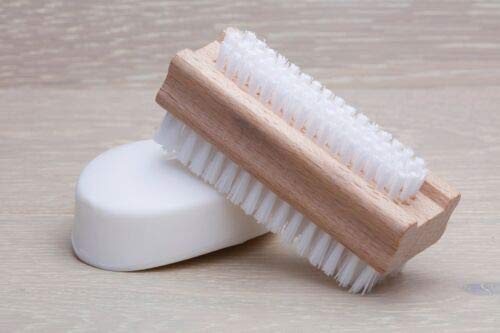 Lava Hand Cleaner Heavy-Duty Pumice (Professional Line) soap with Moisturizers, 5-bars [4 OZ each] and 2 Wooden Nail Brushes
