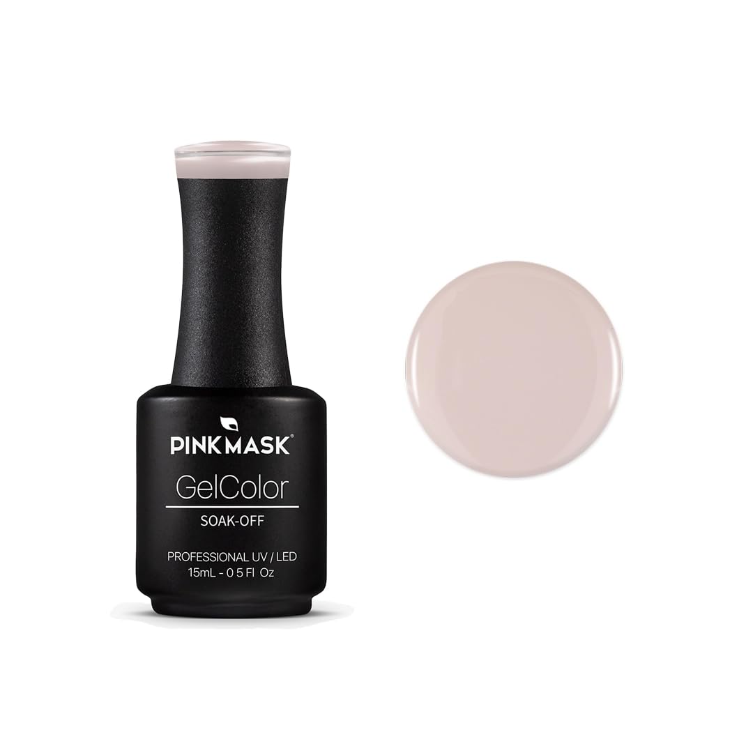 PINK MASK Gel Color Nail Polish Pinky Way 15ml / o.5 oz - UV/LED Gel Polish, Non Wipe, Long Lasting, Soak Off Formula