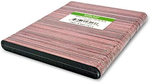 Karlash Professional Double Sided Emery Board 7" Black Nail File 50pcs (100/180 Grid)