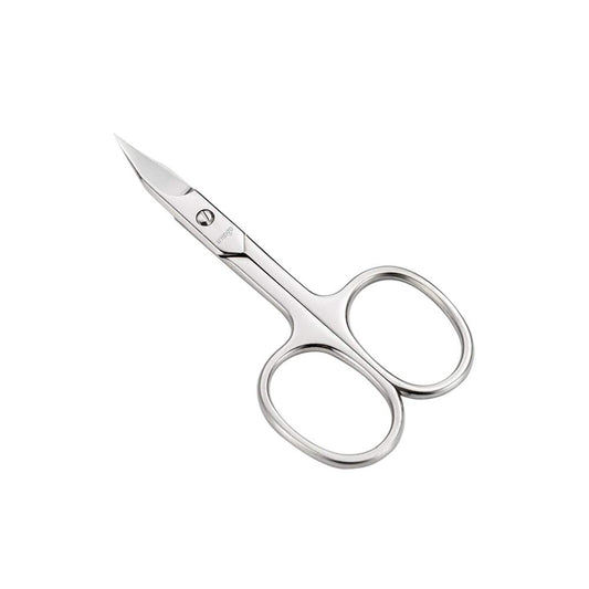 LIVINGO Premium Manicure Nail Scissors Multi-purpose Stainless Steel Cuticle Pedicure Beauty Grooming Kit for Eyebrow, Eyelash, Dry Skin Curved Blade 3.5 inch