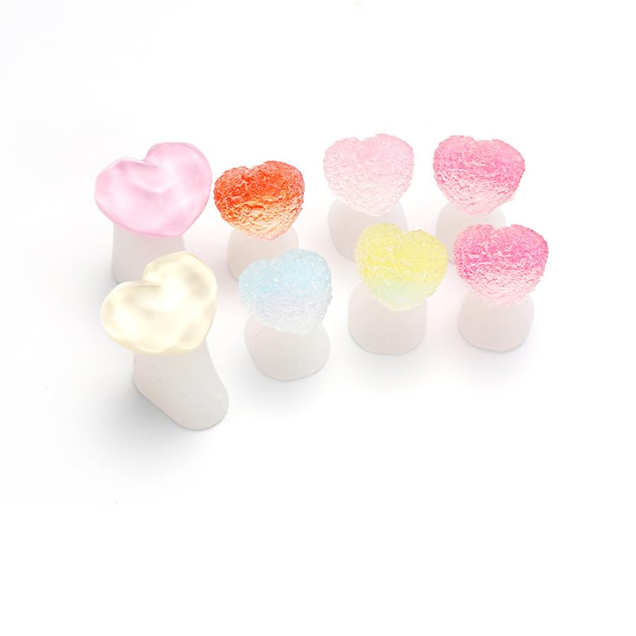 16pcs Silicone Toe Separators Flower Toe Separator Toe Nail Separators Toes Dividers Pedicures Nail Art Tools Pedicure Spacers(8pcs Small Flowers + 8pcs Heart-Shaped Jelly)