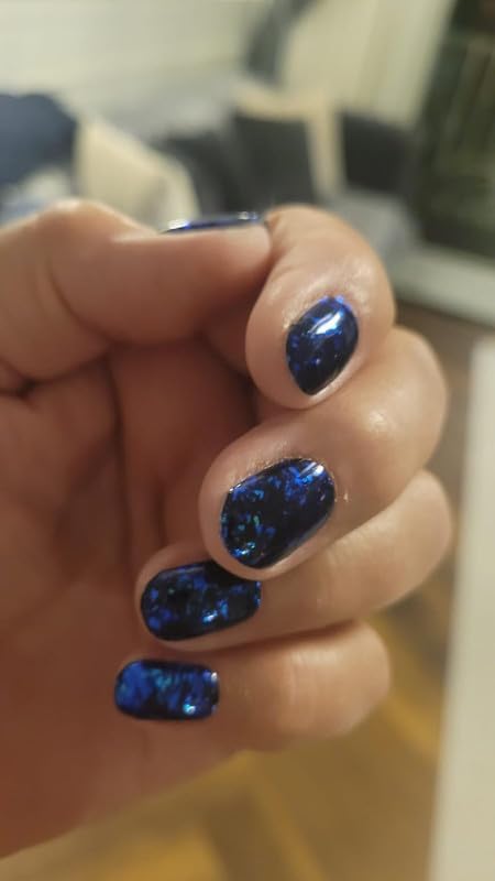 Semi Cured Gel Nail Strips with 30 Pieces - UV Gel Stickers, Manicure Kit, Easy Application Wraps Includes Prep Pads, Nail File, Wooden Stick - UV Light Required (Black Amethyst)
