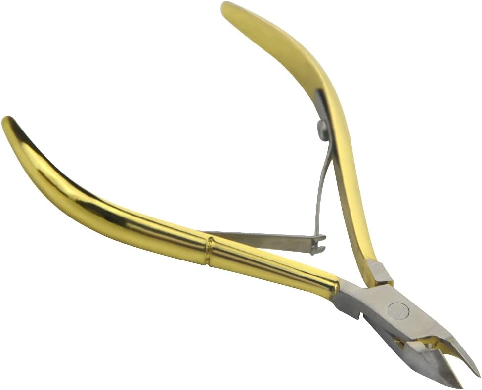 8Pieces Cuticle Trimmer Cuticle Nipper Cuticle Remover Cuticle Cutter Stainless Steel Cuticle Cutter Clipper Nail Tools for Fingernails and Toenails (Gold)