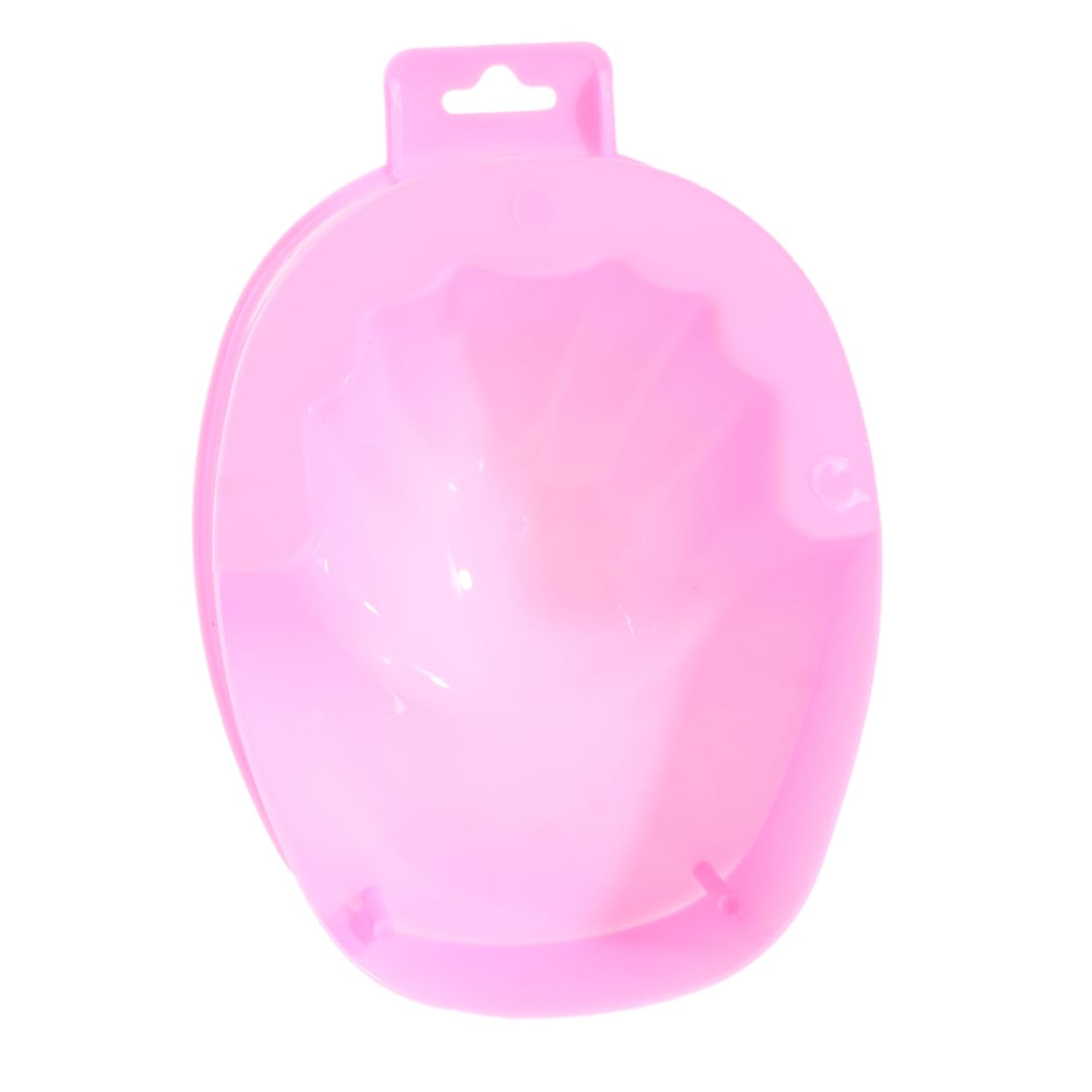 Mipcase Manicure Hand Dish Nail Soaker Dish Spa- Bowl Nail Art Bowl Plastic Rectangular Pink