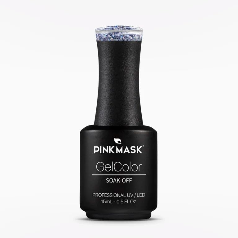 PINK MASK Gel Color Nail Polish Riverdale - Col. New York Ii 15ml / o.5 oz - UV/LED Gel Polish, Non Wipe, Long Lasting, Soak Off Formula