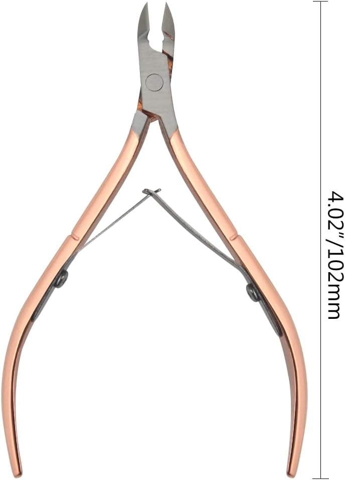 8Pieces Cuticle Trimmer Cuticle Nipper Cuticle Remover Cuticle Cutter Stainless Steel Cuticle Cutter Clipper Nail Tools for Fingernails and Toenails (Rose)
