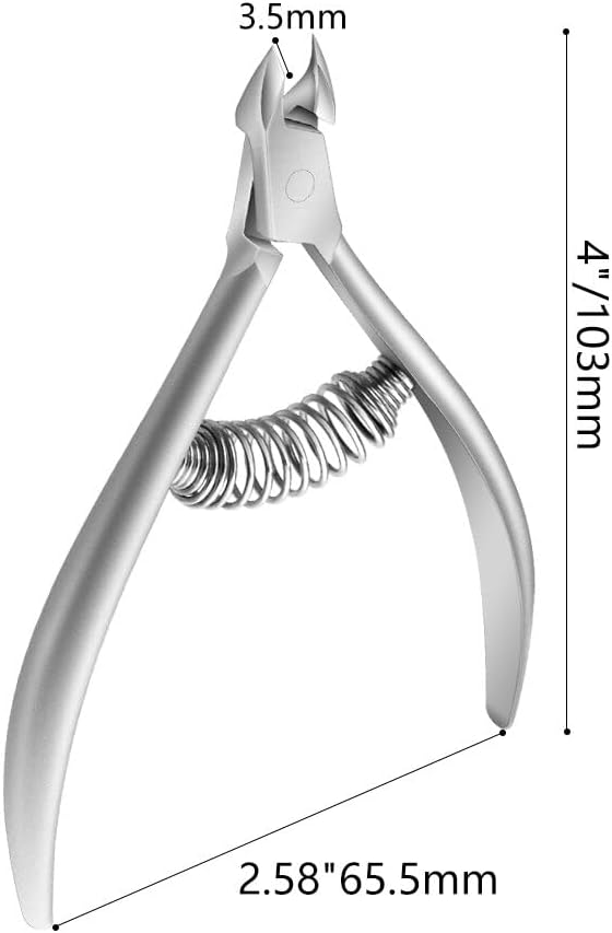 Cuticle Nipper Cuticle Remover Cuticle Trimmer Stainless Steel Cuticle Cutter Clipper Nail Tools for Fingernails and Toenails