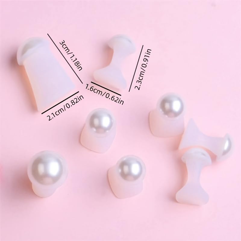 16pcs White Pearl Daisy Toe Separators Silicone for Pedicure Nail Polish Gel Foot Toe Spacers Pedicures Nail Art Tools(8pcs White Pearl+ 8pcs Daisy)