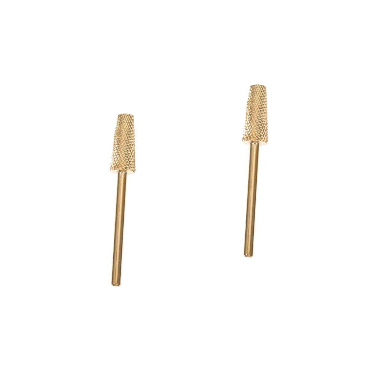 minkissy 2pcs Nail Polishing Grinding Head Manicure Grinding Tool Interchangeable Nail Art Bits for Salon
