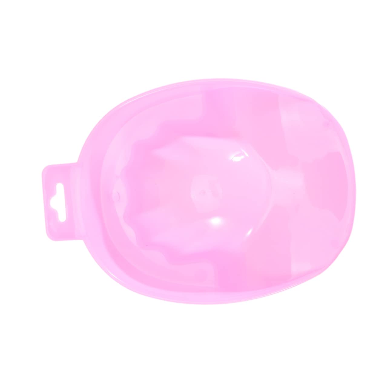 1pc Rectangular Soaking Bowl for Nail Care Pink Single-layer Manicure Tool for Easy Cuticle Treatment and False Nail Removal Home and Salon Use
