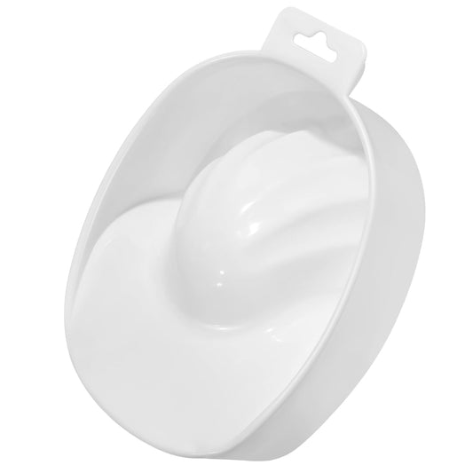 MERRYHAPY Single Layer Soaking Bowl for Nails Manicure Bowl Nail Art Tools White for Cuticle Soak