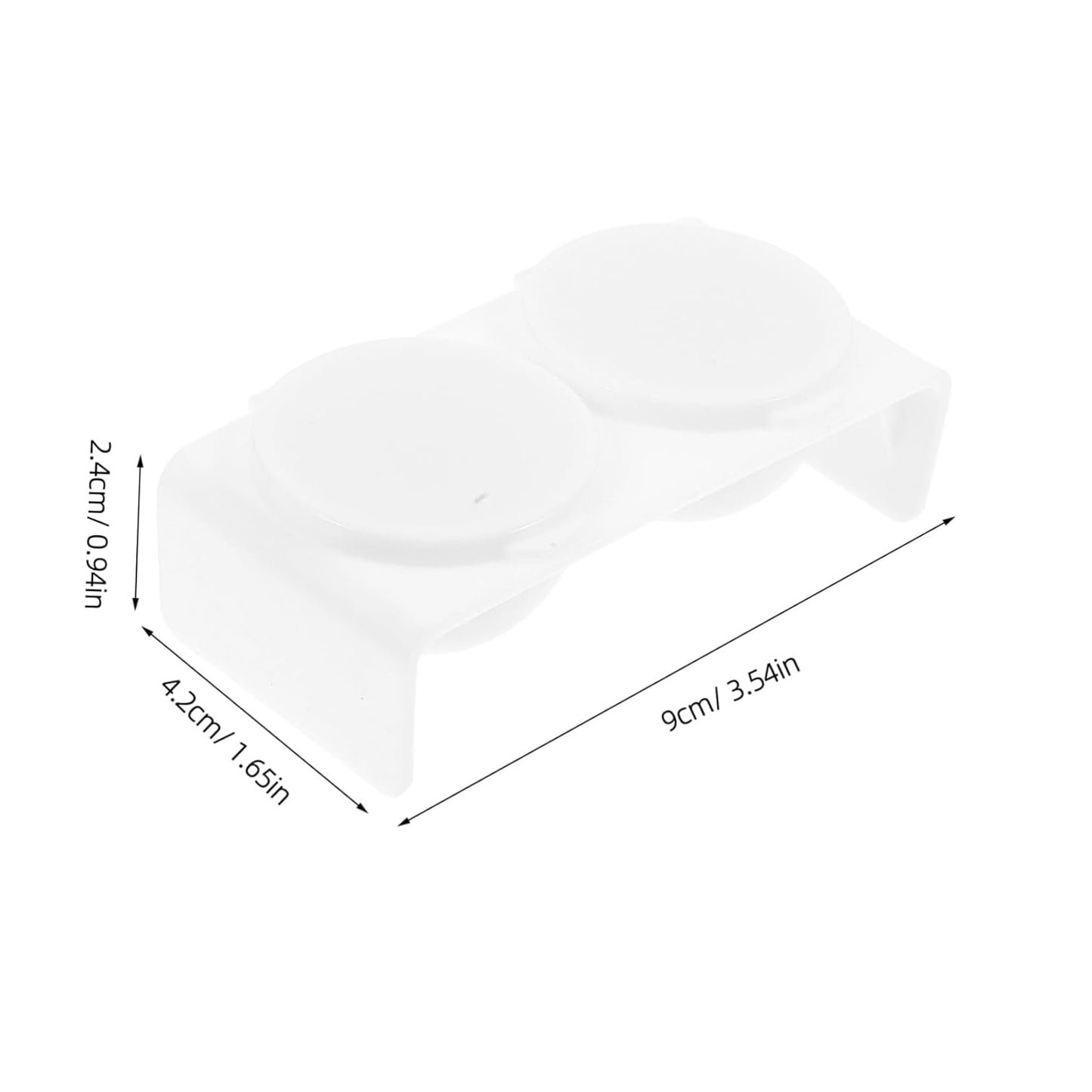 Double Nail Supply Cup Nail Brush Cleaning Bowl Soaking Bowl Dappen Dish Lid Monomer Dish
