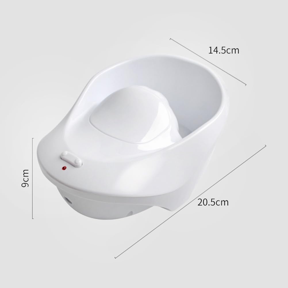 Healifty Electric Nail Bubble Spa Hand Bowl for Manicure and Polish Soak off with Massage Function 8.07X5.7X3.54 Inches for Home and Salon Use