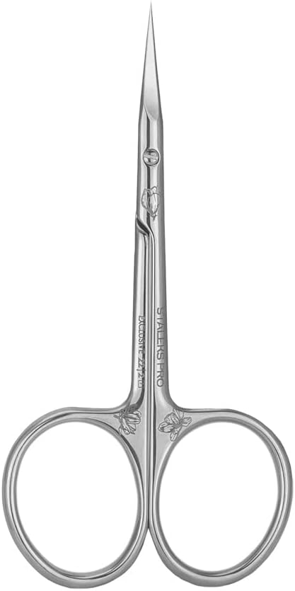 Staleks Exclusive 22 Type 2 Cuticle Scissors (Magnolia) – Short Straight Handles for Smaller Hands