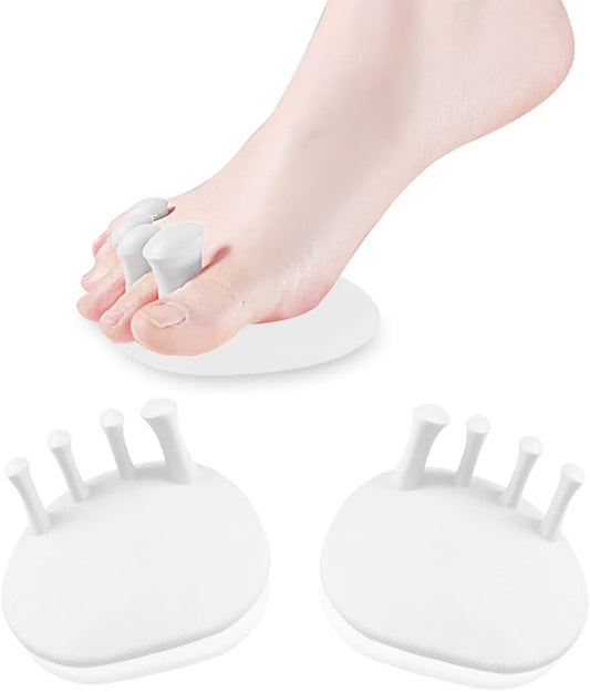 Toe Separators for Overlapping Toes Women,White Calf Trainer Toe Separators for Women,Multifunctional Bunion Corrector Thin Leg Exerciser,Suitable for Having Plantar Fasciitis,Bunions,Other Foot Pain