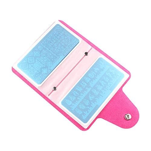 13pcs Stamping Nail Art Plates Set with 2 Stamper, 2 Scraper, Storage Bag - Leaves, Flowers, Animal Nail Plate Templates