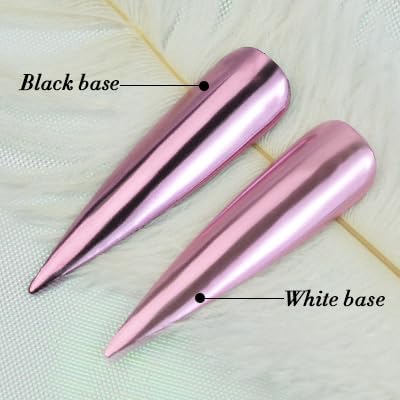 Rose Gold Chrome Nail Art Powder Mirror Effect Metallic Glitter Reflective Pigment Dust Decoration for DIY Manicure Gel Polish Nail Art 1g/Bottle