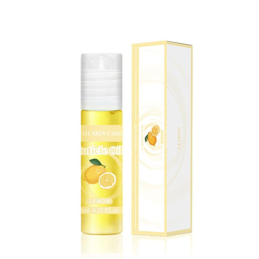 Roll on Cuticle Oil Nourishing Cuticle Oil for Nails Hydrating and Cuticles Moisturizing Nail Care Products(lemon)