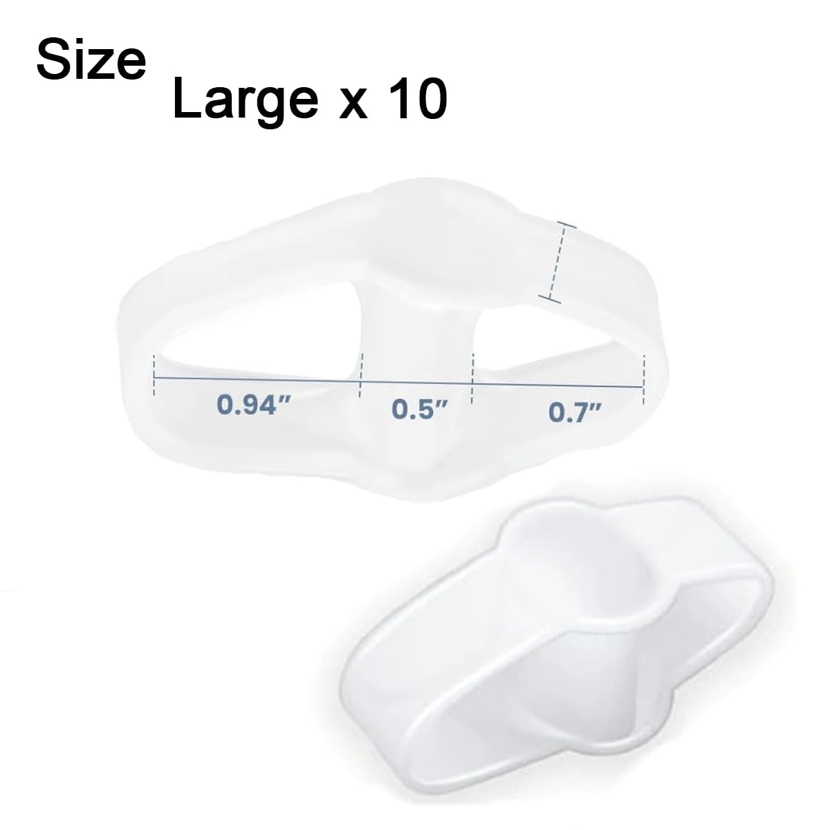 10 Pieces Bunion Corrector for Overlapping Toes, Silicone Toe Separators with 2 Loops, Big Toe Spacer Suitable for Bunion and Corrector and Spacer