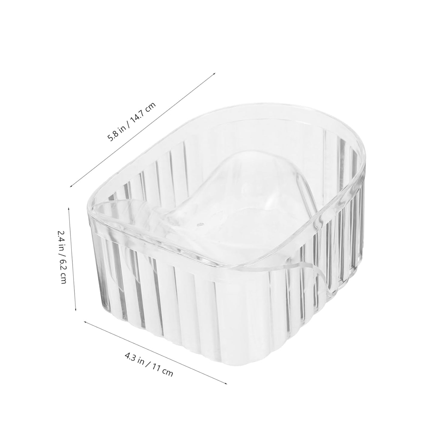 Nail Beauty Tool Nail Soaking Bowl for Home Salon Acrylic Nail Soak Bowl