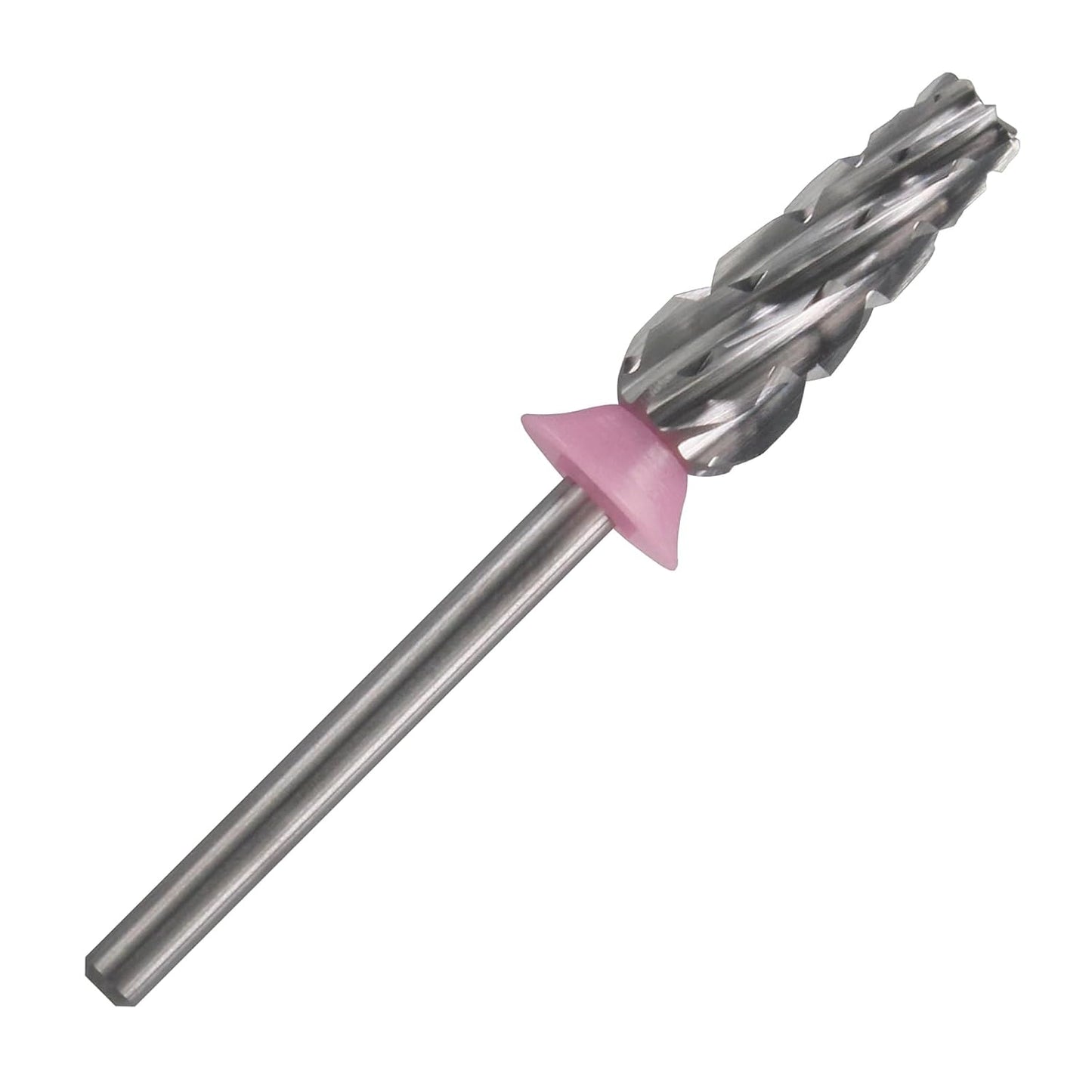 C & I Nail Drill Bit 6 in 1 Multi-function Rounded End E File, Tungsten Steel CNC Overall Cutting, Manicure Tool for Nail Tech Quick Remove Nail Gels, Acrylic Nails (Original, Triple Coarse -3XC)