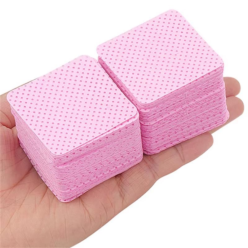 100Pcs Lint-Free Nail Wipes Gel Cleansing Tissues Nail Polish Remover Pads For Nail Art Beauty Cleaning Care Tool