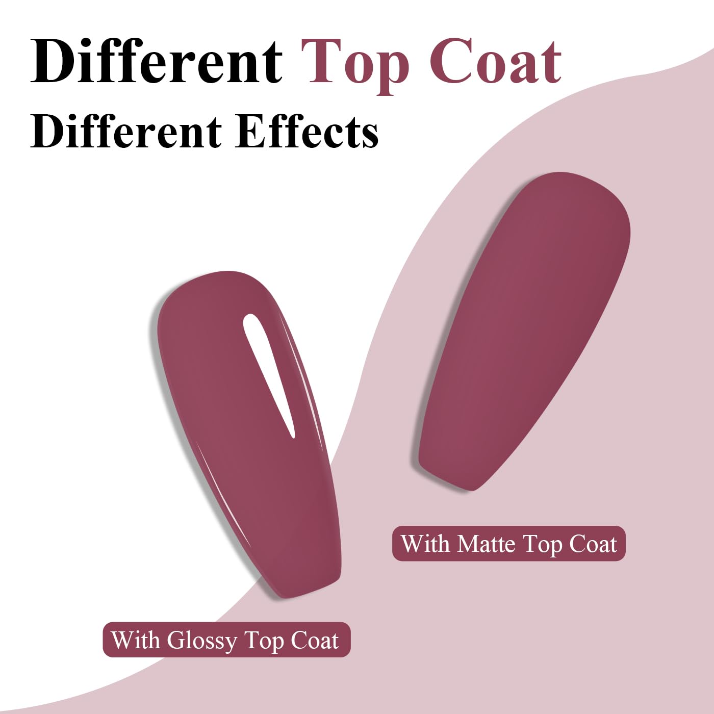 Imtiti Red Gel Nail Polish, Red Brown Gel Polish High Gloss Soak Off UV LED Nail Gel Polish Red Bean Autumn Winter Gel Polish Nail Art Manicure Salon DIY Design Gel Nail Kit 10ML