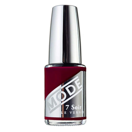 MODE Blood Red Nail Polish Long Lasting Pigment Rich Lacquer Color, High Gloss, Chip Resistant Strengthening Manicure Protection, Made in NY USA, 7 Soir Le Vernis, Diablo
