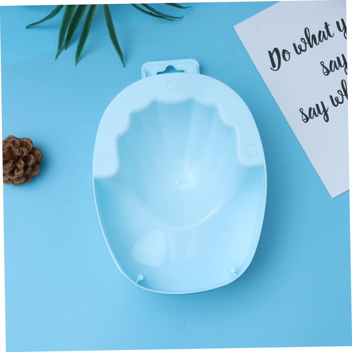 1pc Rectangular Nail Care Soaking Bowl for Manicure Nail Art Bowl for Cuticle Treatment Suitable for Home and Salon Use Blue