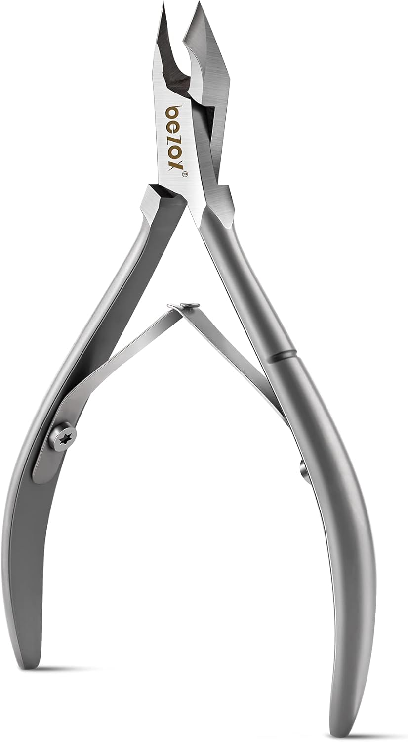 BEZOX Cuticle Clippers - Stainless Steel Professional Cuticle Cutter Hangnails Trimmers - Full Jaw Manicure Cuticle Nipper(6mm)