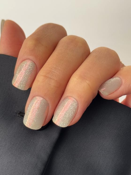 NOVA, Semi Cured Gel Nail Strips (Mirror Mirror) - The 10 Minute Manicure. Salon Quality, Female Founded, Easy to Apply & Remove, use with Any lamp - Incl. Nail File & Wooden Stick