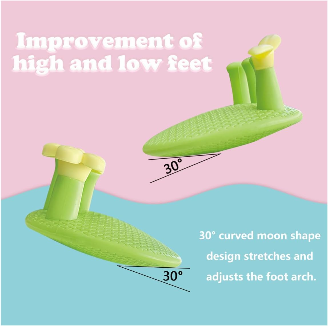 Toe Separators for Overlapping Toes Women,Flowers and Leaves Calf Trainer Toe Separators for Women,Bunion Corrector Thin Leg Exerciser,Suitable Having Plantar Fasciitis,Bunions,Other Foot Pain