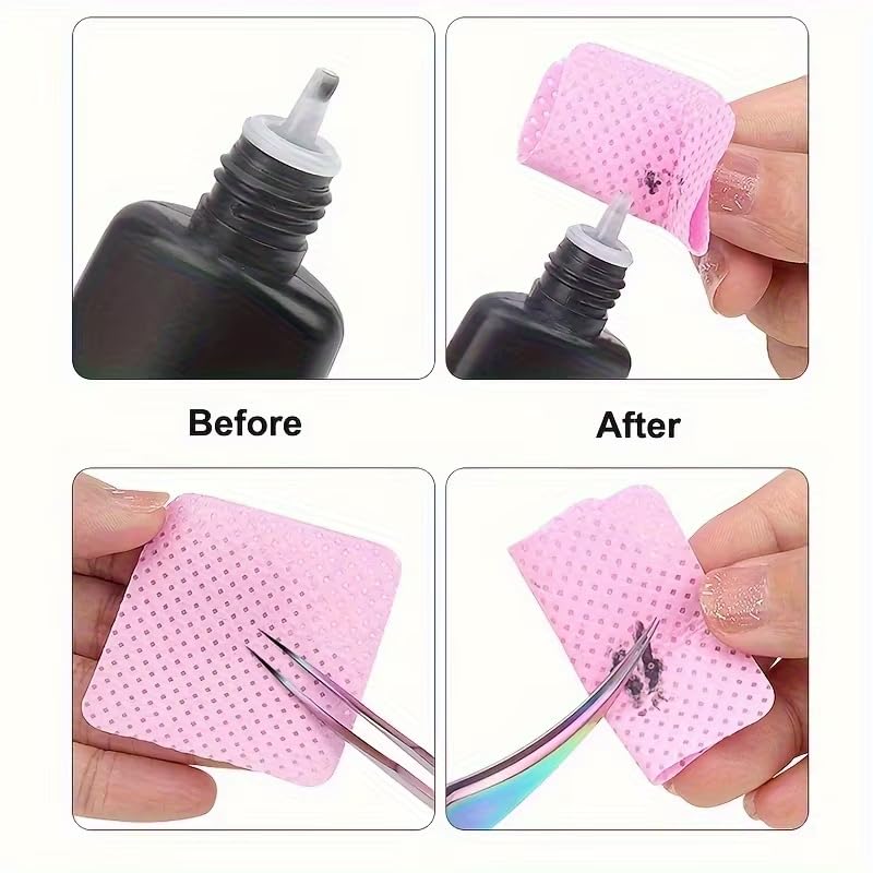 100Pcs Lint-Free Nail Wipes Gel Cleansing Tissues Nail Polish Remover Pads For Nail Art Beauty Cleaning Care Tool
