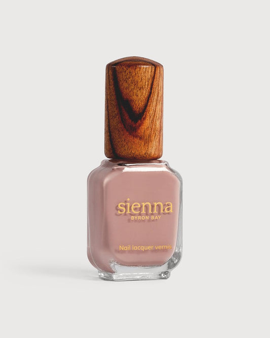Sienna Byron Bay Rosie, Dusty Pink Natural Nail Polish, Long-Lasting, Vegan & Cruelty-Free, 10ml – .34 fl oz.