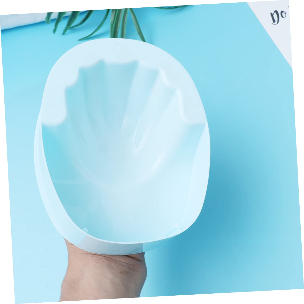 1pc Rectangular Nail Care Soaking Bowl for Manicure Nail Art Bowl for Cuticle Treatment Suitable for Home and Salon Use Blue