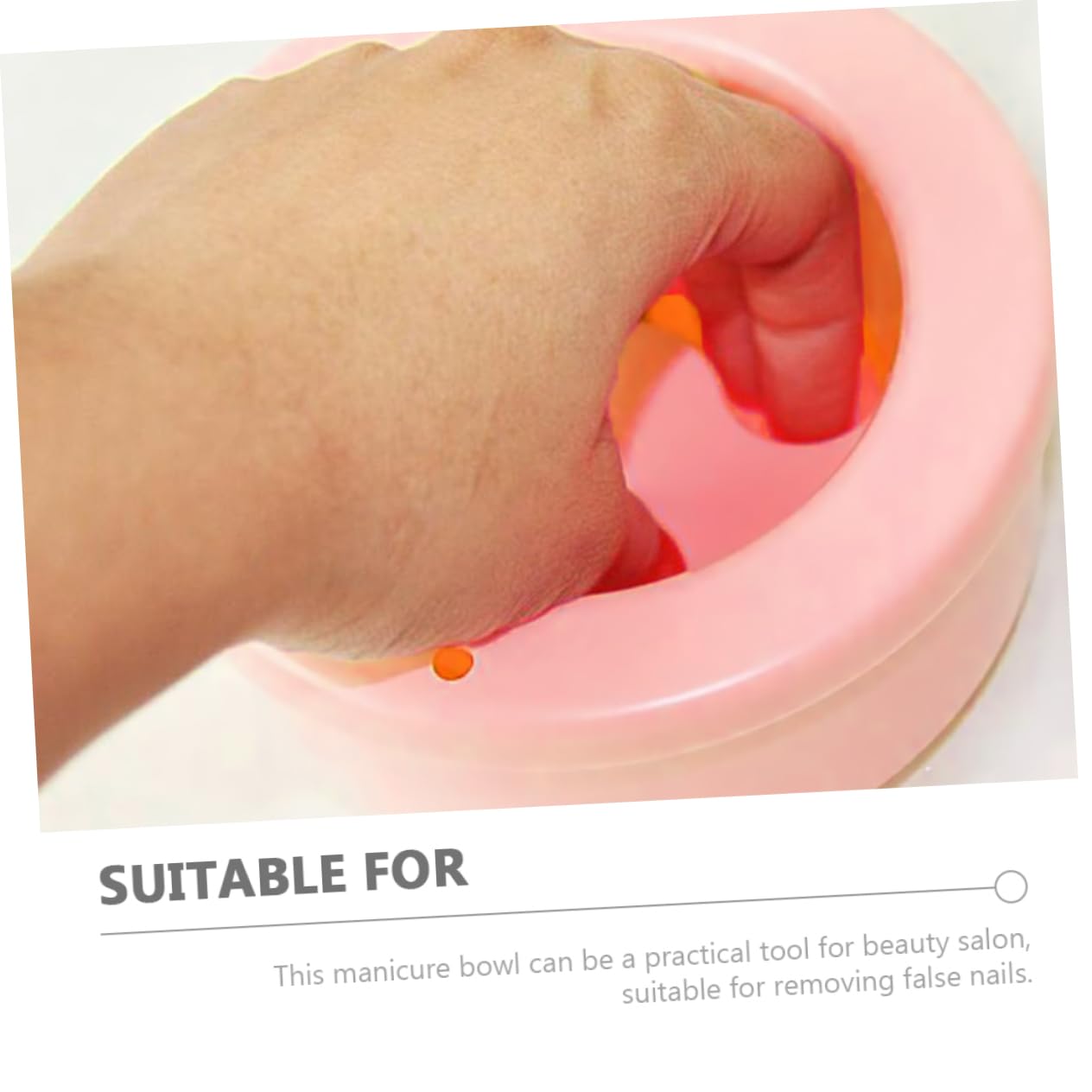 Nail Art Soak Bowl Set of 3 Sturdy Plastic Manicure Soaking Bowls for Gel Remover